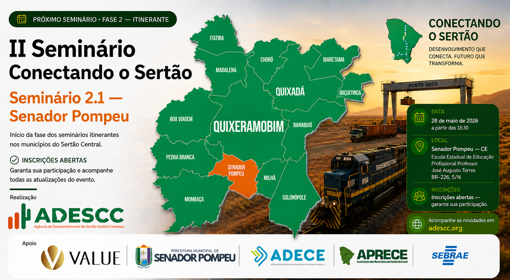 II Seminário Conectando o Sertão — Senador Pompeu, 28 de maio de 2026
